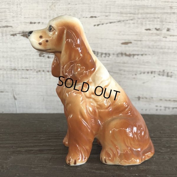 画像2: Vintage Dog American Cocker Spaniel Ceramic Statue  (S283)