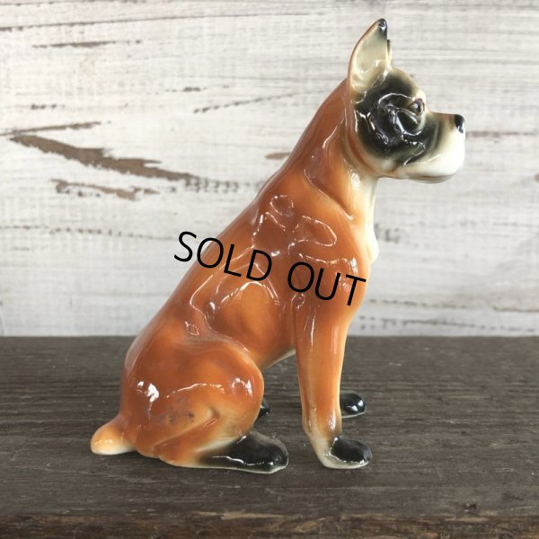 画像8: Vintage Dog Boxer Ceramic Statue  (S282)