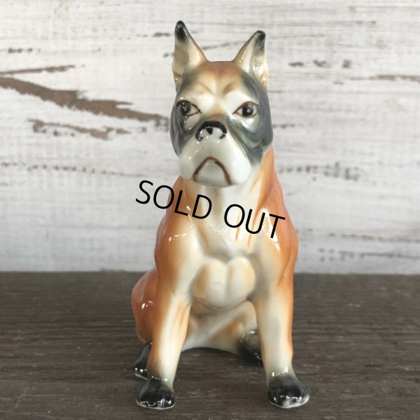 画像3: Vintage Dog Boxer Ceramic Statue  (S282)