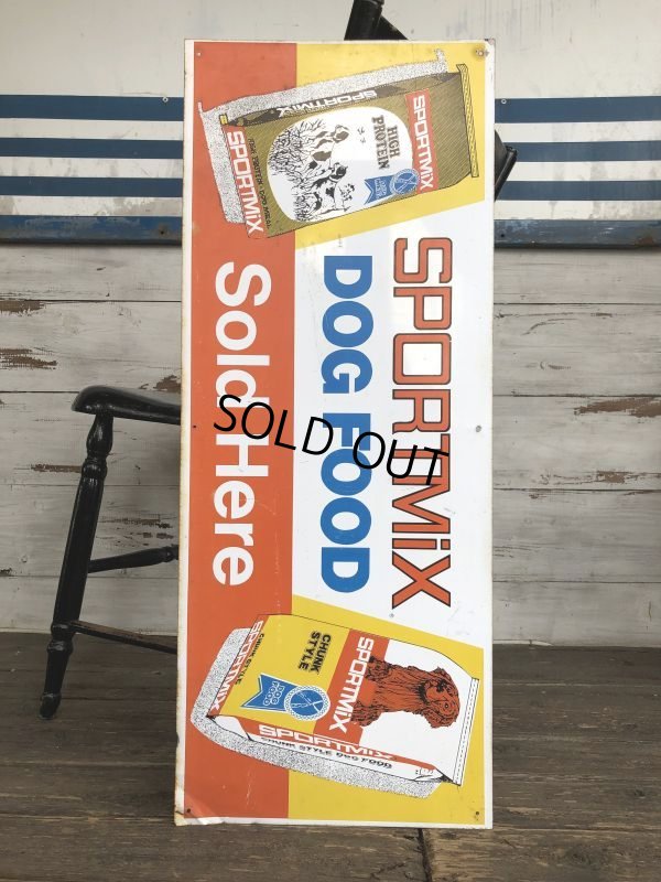 画像8: Vintage SPORTSMIX Dog Food Store Display Sign (S278)