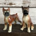 Vintage Dog Ceramic Statue Set (S285)