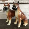 画像8: Vintage Dog Ceramic Statue Set (S285)