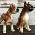 画像7: Vintage Dog Ceramic Statue Set (S285)