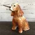 画像1: Vintage Dog American Cocker Spaniel Ceramic Statue  (S283) (1)