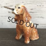 Vintage Dog American Cocker Spaniel Ceramic Statue  (S283)