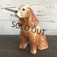 Vintage Dog American Cocker Spaniel Ceramic Statue  (S283)