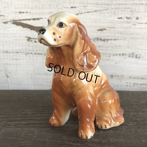 画像1: Vintage Dog American Cocker Spaniel Ceramic Statue  (S283)