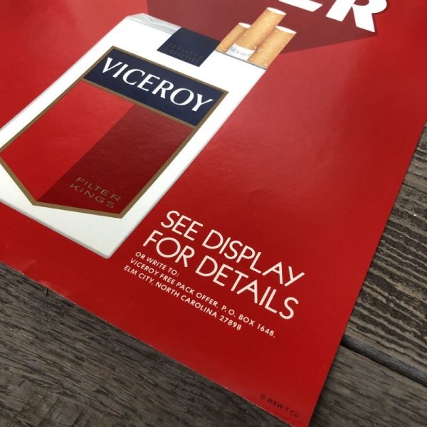 画像3: Vintage VICEROY Cigarette Tabacco Poster Sign (S283)