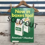 Vintage KOOL "America's #1 Menthol" Cigarette Tabacco Poster Sign (S288) 