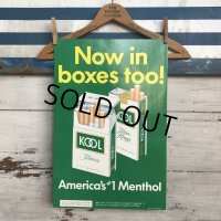 Vintage KOOL "America's #1 Menthol" Cigarette Tabacco Poster Sign (S288) 