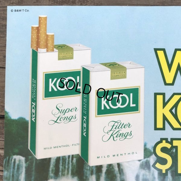 画像4: Vintage KOOL "Win the KOOL $100,000" Cigarette Tabacco Poster Sign (S287)