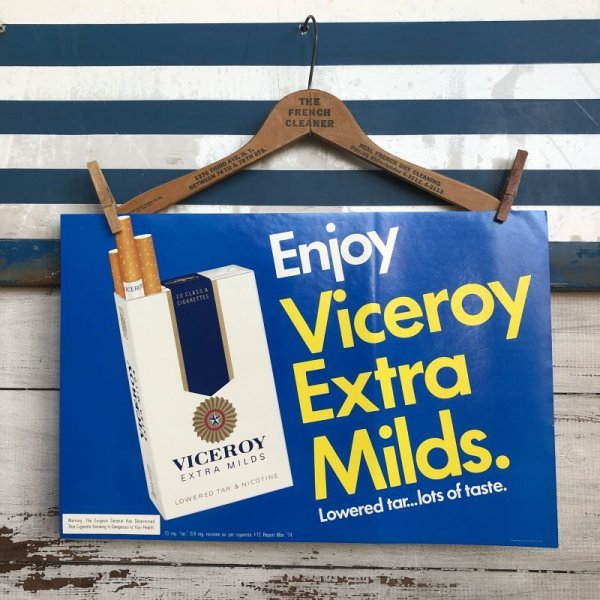 画像1: Vintage VICEROY Cigarette Tabacco Poster Sign (S284) 