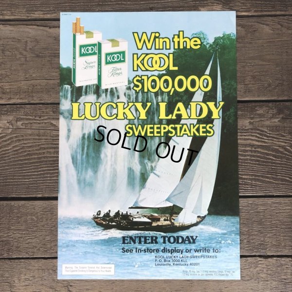 画像5: Vintage KOOL "Win the KOOL $100,000" Cigarette Tabacco Poster Sign (S287)
