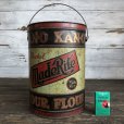 画像1: Vintage Bleached Made Rite Flour KAN-O tin pail can (S289)  (1)