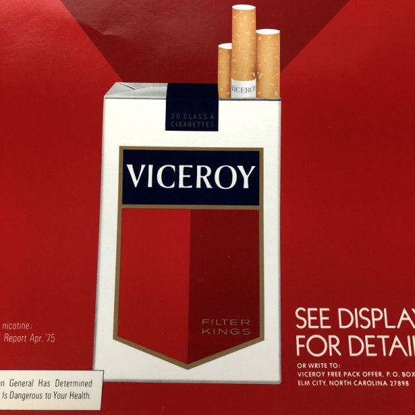 画像4: Vintage VICEROY Cigarette Tabacco Poster Sign (S283)