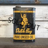Vintage Dutch Boy Paint Linseed Oil One Quart Can (S296)