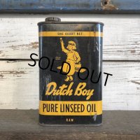 Vintage Dutch Boy Paint Linseed Oil One Quart Can (S296)