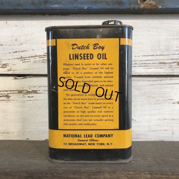 画像3: Vintage Dutch Boy Paint Linseed Oil One Quart Can (S296)