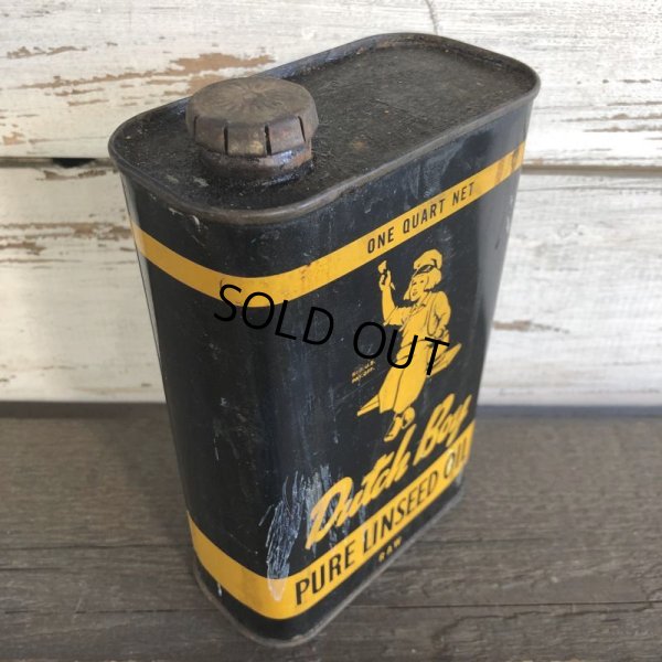 画像4: Vintage Dutch Boy Paint Linseed Oil One Quart Can (S296)