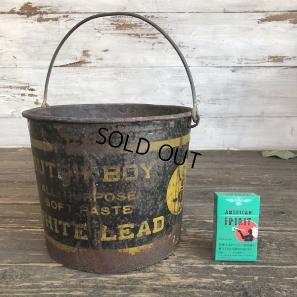 画像1: Vintage Dutch Boy Paint Pail Can 50LBS NET (S297)