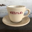 画像2: 40s Vintage Nestle Coffee Cup & Saucer (S299) (2)