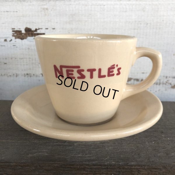 画像1: 40s Vintage Nestle Coffee Cup & Saucer (S298)