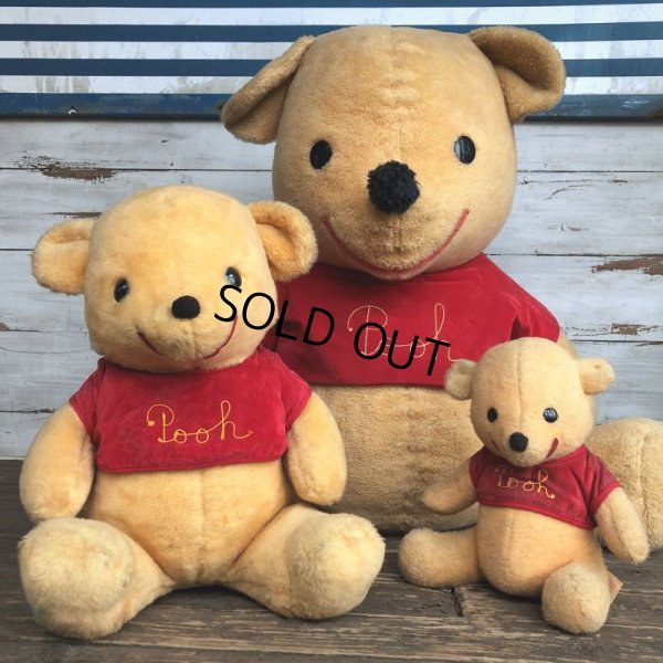 画像11: 70s Vintage Disney Winnie the Pooh Plush Doll 75cm (S304)