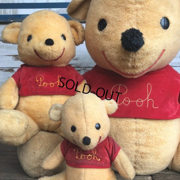 画像12: 70s Vintage Disney Winnie the Pooh Plush Doll 75cm (S304)