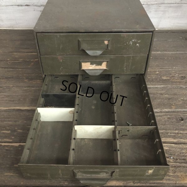画像10: Vintage Lyon Chests 3 Drawer Mettal Tool Cabinet (S312)
