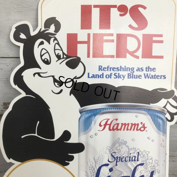 画像4: 【SALE】 Vintage Hamm's Bear Card Bord Sign (S314)