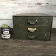 画像1: Vintage Lyon Chests 3 Drawer Mettal Tool Cabinet (S312) (1)