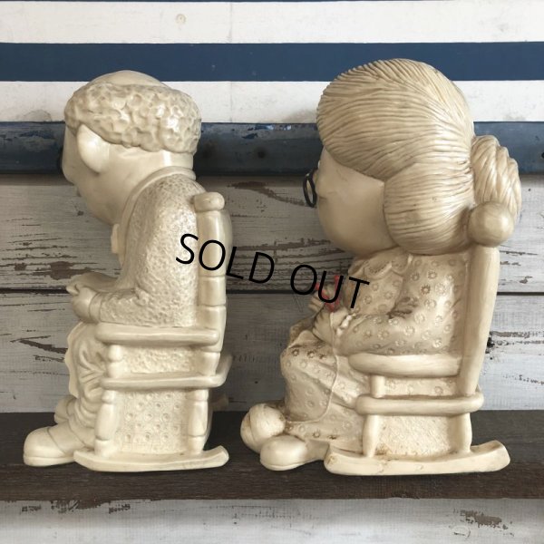 画像4: Vintage Message Doll Big Size Grandpa Grandpma Set (S316) 