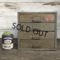 Vintage Union Chests 4 Drawer Mettal Tool Cabinet (S311)