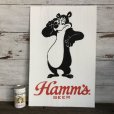 画像1: Vintage Hamm's Bear Poster Sign (S310) (1)