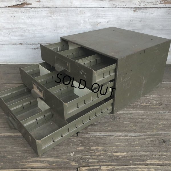 画像7: Vintage Lyon Chests 3 Drawer Mettal Tool Cabinet (S312)