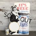 【SALE】 Vintage Hamm's Bear Card Bord Sign (S314)