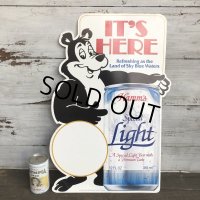 【SALE】 Vintage Hamm's Bear Card Bord Sign (S314)
