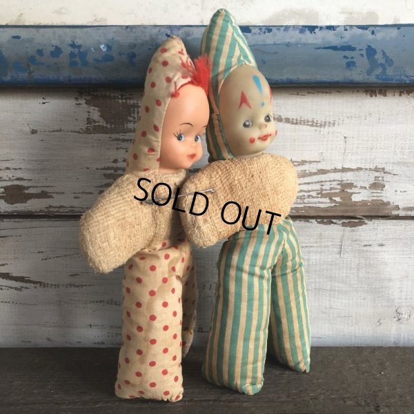 画像4: Vintage Rubber Face Baby Clown Doll Set (S323）