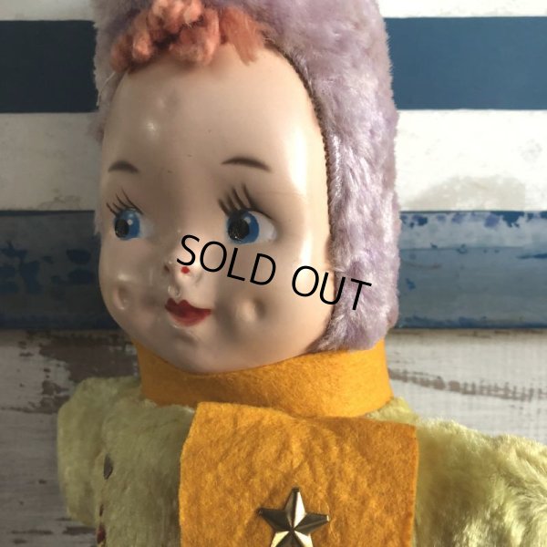 画像5: Vintage Celluloid Face Kids Bunny Costume Doll 43cm (S320）