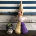 Vintage Celluloid Face Clown Doll 40cm (S321）