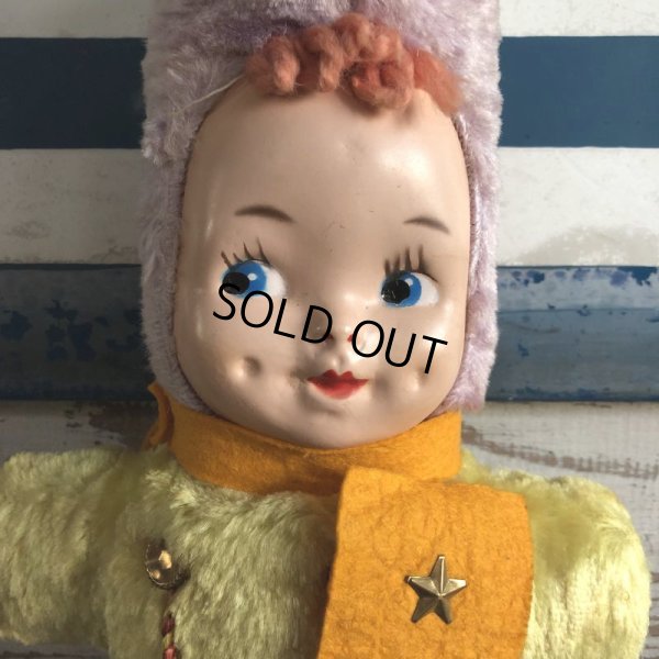 画像3: Vintage Celluloid Face Kids Bunny Costume Doll 43cm (S320）