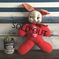Vintage Celluloid Face Valentine Bunny Doll (S324）