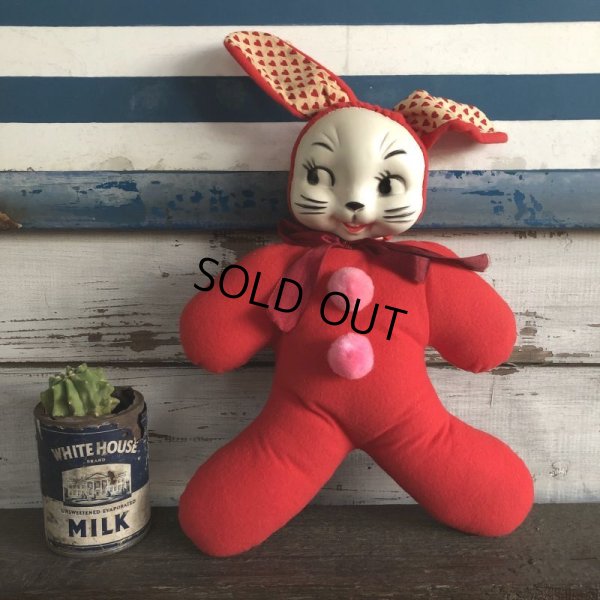 画像1: Vintage Celluloid Face Valentine Bunny Doll (S324）