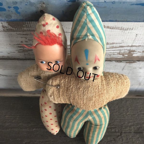 画像3: Vintage Rubber Face Baby Clown Doll Set (S323）