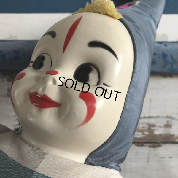 画像5: Vintage Celluloid Face Clown Doll 60cm (S322）