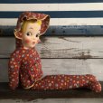 画像2: Vintage Celluloid Face Long Girl Doll (S318） (2)