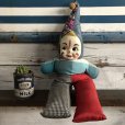 画像1: Vintage Celluloid Face Clown Doll 60cm (S322） (1)