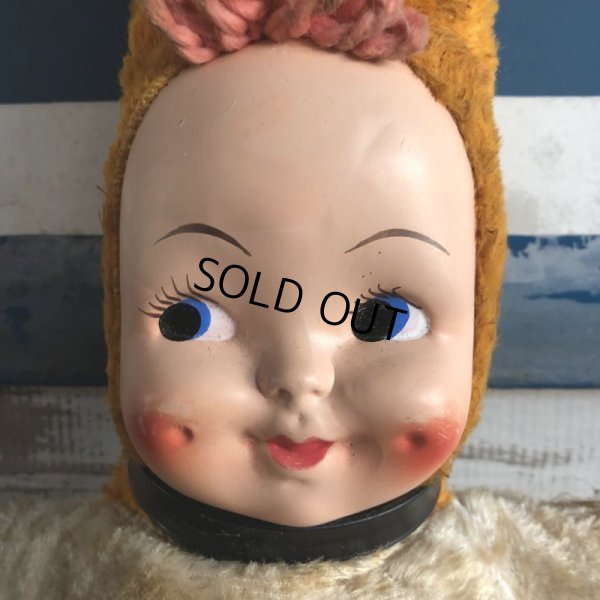 画像2: Vintage Celluloid Face Kids Doll 43cm (S319）