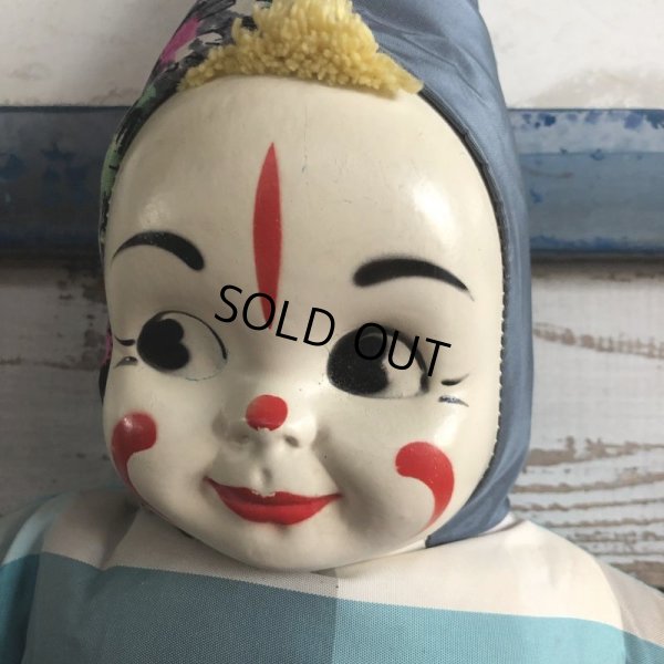 画像3: Vintage Celluloid Face Clown Doll 60cm (S322）