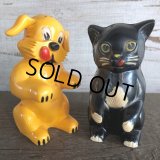 50s Vintage Ken-L Ration Fido Dog Fifi Cat S&P Shakers (S331)